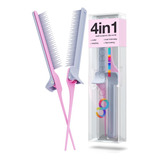 Colorbow Rat Tail Combs Para Peinado De Estilista (2 Paquete