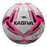 Pelota De Futbol Femenino C11 Kagiva Nº5 Blanca Rosa