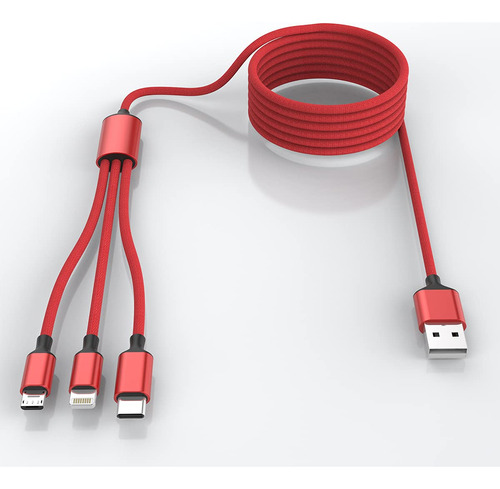 Cable De Carga Usb Mltiple 3 En 1 Para iPhone, Cable De Carg