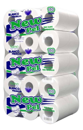 Papel Higiénico New Pel Simple Hoja 30 Rollos X 110 Hojas