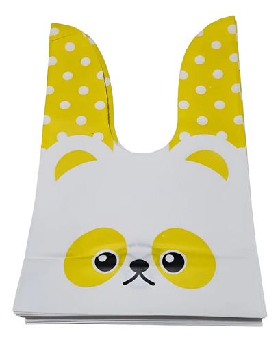 Bolsas Decoradas De Polipapel 33x2 Cm, Orejas, (50 Pzas)