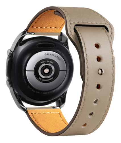 Correa De Reloj De Piel Para Samsung Galaxy Watch 40 44 46 M