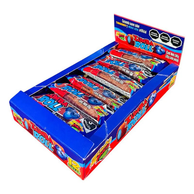 Dulce Caramelo Suave Zumba Roll Sabor Mora Azul y Tamarindo 12 Unidades | MercadoLibre