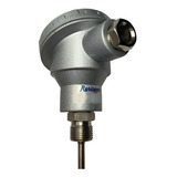 Sensor Pt100 Cabeçote Grande Haste 200mm Rosca 1/2 Inox