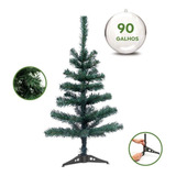Árvore De Natal Pinheiro Verde Tradicional C/ 90 Galhos 90cm