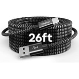 Cable Usb C Largo Cleefun, [26 Pies/8 M] Cable Usb A 2.0 A T