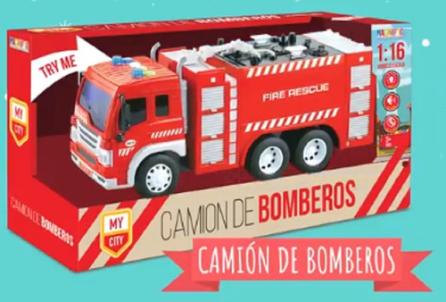  Camion De Bomberos Autobomba Luz Sonido 4008 Magnific Edu