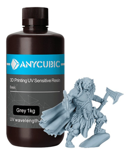 Resina Anycubic 405nm Basic 1kg - Cor: Grey