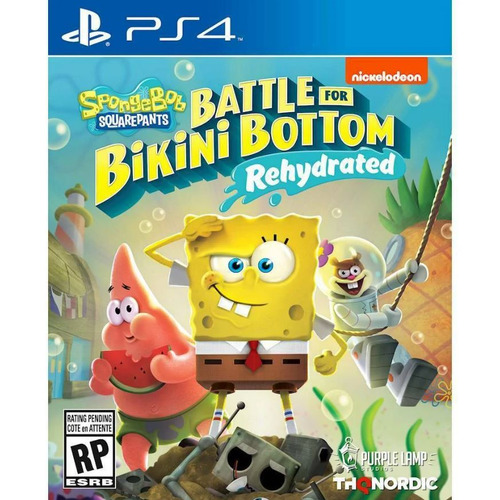 Spongebob Squarepants: Battle For Bikini Bottom - Rehydrated  Standard Edition Thq Nordic Ps4 Físico