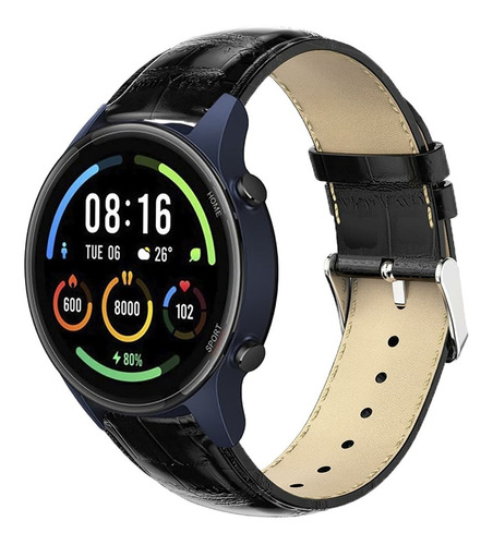 Correa De Piel Crocodile Premium Para Xiaomi Mi Watch Color