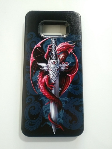 Funda Reforzada Espada Dragon Rojo Para Samsung S8 Plus