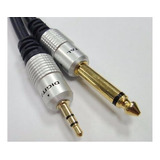 Cable Audio 3,5mm Stereo A 6,3mm Mono 2m. Pureosnic.