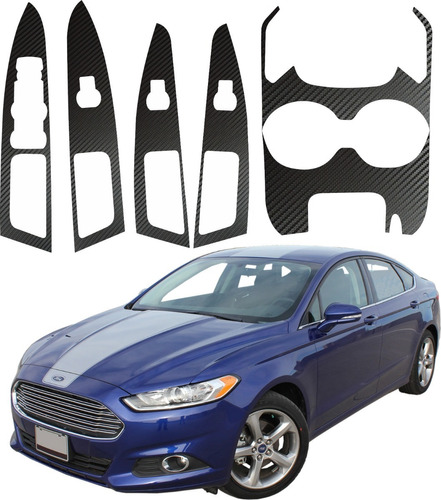 Kit Sticker Puertas / Panel Central Ford Fusion 2013 Al 2016
