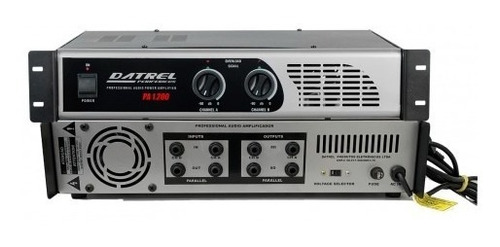 Amplificador De Potência Datrel Pa1200 200w Rms Bivolt 4ohms