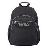 Mochila  Acuarela Totto - Negro Color N01