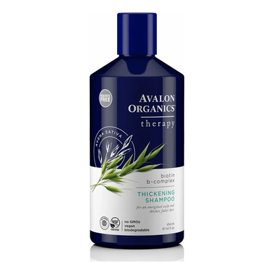 Avalon Organics Shampoo con complejo B de Biotina, 14 fl oz (414ml) | Meses sin interés