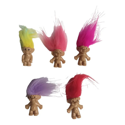 Muñecos Mini Trolls - Set De 5 Piezas - Colores Surtidos