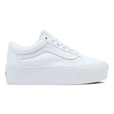 Tenis Vans Old Skool Stackform Plataforma Blanco