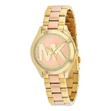 Reloj  Para Mujer Mk3650 Cuarzo De Cristal