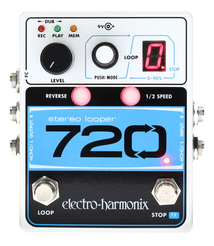 Pedal De Efecto Electro-harmonix 720 Stereo Looper Blanco