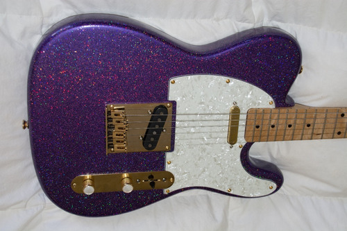 Telecaster Purple Rain Gold No Fender Ni Squier De Luthier