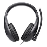 Headset Office Style Fone De Ouvido Microfone Usb Preto