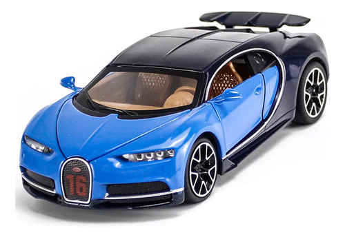 Lzl Coche De Juguete Infantil Modelo De Coche Bugatti 1:32