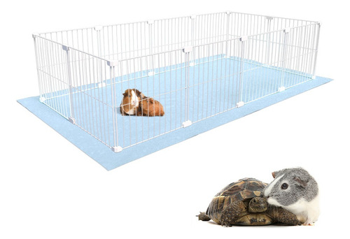 Cercado Gaiola Pequenos Pet 60x120 Hamster Twister Malha 2,5 Cor Tela Preta Com Soft Fêmea