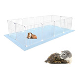 Cercado Gaiola Pequenos Pet 60x120 Hamster Twister Malha 2,5 Cor Tela Preta Com Soft Fêmea