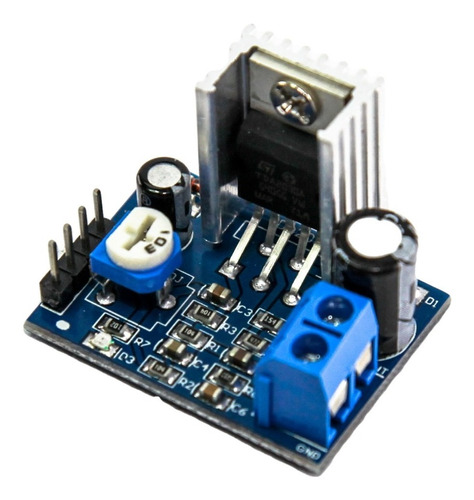Placa Modulo Amplificador Audio Mono Tda2030 6v - 12v Htec