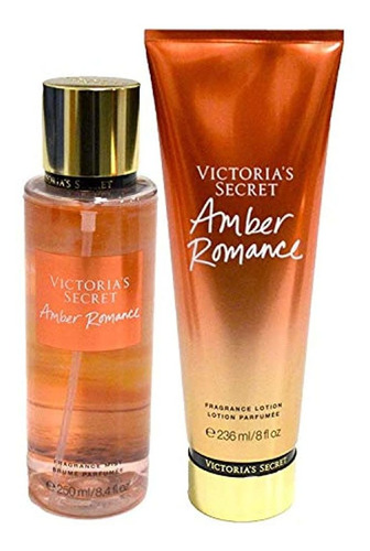 Victoria Secret Amber Romance - Set De Loción Y Aroma A Manc