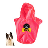 Blusa Rosa Neon Para Cães Pequeno Ao Grande C/ Bolso E Touca