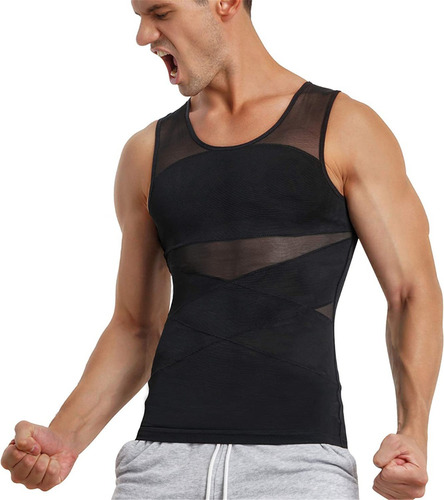 Camisa Chaleco Moldeador Cuerpo Adelgazante Para Hombres