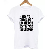 Polera Frases Motivación Alegría Unisex Hombre Mujer Ropa 