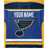 Manta Personalizada De Seda Logotipo De St. Louis Blues...