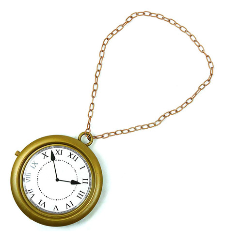 Collar De Reloj De Oro Jumbo Skeleteen - Reloj De Conejo Bla