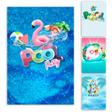 Painel Vertical 1,5x2,2 - Pool Party - Vários Temas