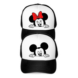  2 Jockey Gorro Malla Enamorados Pololos Parejas Mickey 