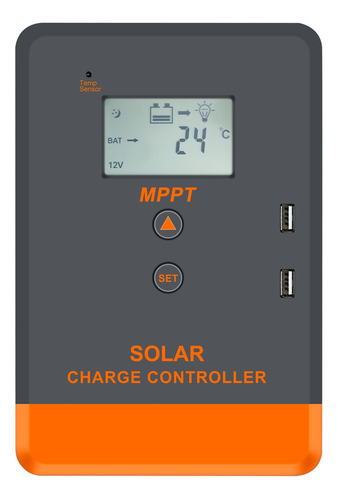 Powmr 30a Mppt Controlador De Carga Solar 12/24vdc 60voc