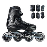 Patines Linea Semiprofesionales Roller Points + Protecciones