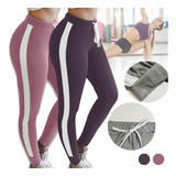 Pants Jogger Dama Slim Fit Calidad Franja Deportivo Gym Yoga