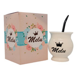 Mate Personalizado C/bombilla Souvenir Con Caja X 10