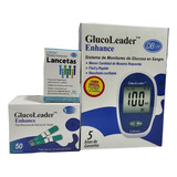 Glucometro Glucoleader  50 Tiras 50 Lancetas