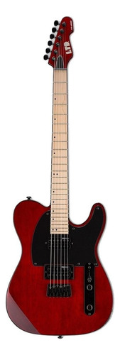 Guitarra Elétrica Ltd Te Series Te-200 De  Mogno See-thru Black Cherry Com Diapasão De Bordo