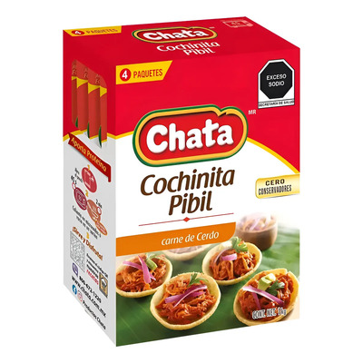 Cochinita Pibil Chata 4 Sobres De 250 G Deliciosa | Envío gratis