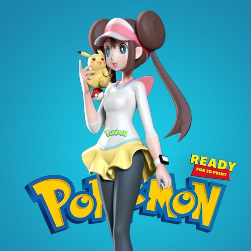  Archivo Stl Impresión 3d - Pokemon Rosa Trainer