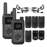 Handy Baofeng Kit X2 Radios Uhf Lcd 16ch 10km Bft17 + Extras