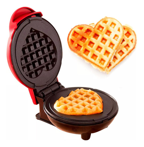 Mini Maquina De Waffle 220v Cozinha Preparação Alimentos T