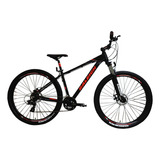 Bicicleta Mountain Bike Raleigh Mojave 2.0 Rodado 29 Color Negro/rojo Tamaño Del Cuadro 19 Frenos Disco Mecanico