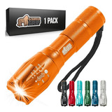 Gorilla Grip Linterna Tactica Led Pequeña Y Potente Naranja